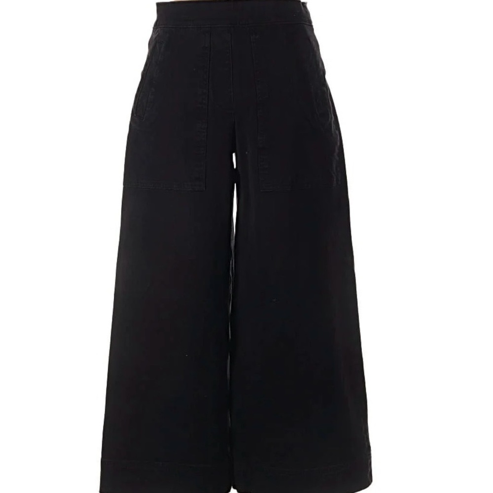 SPANX  Black Wide-Leg Capri Pants size 1X